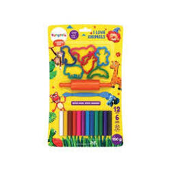 Rangeela Creative Clay - I Love Animals - 12Shades n 6 Animal Moulds